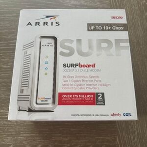 Cable modem “New”. Arris Surfboard SB8200, internet cable modem.